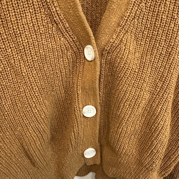 Madewell Brown Chunky Knit Cardigan Sweater - Picture 2 of 7